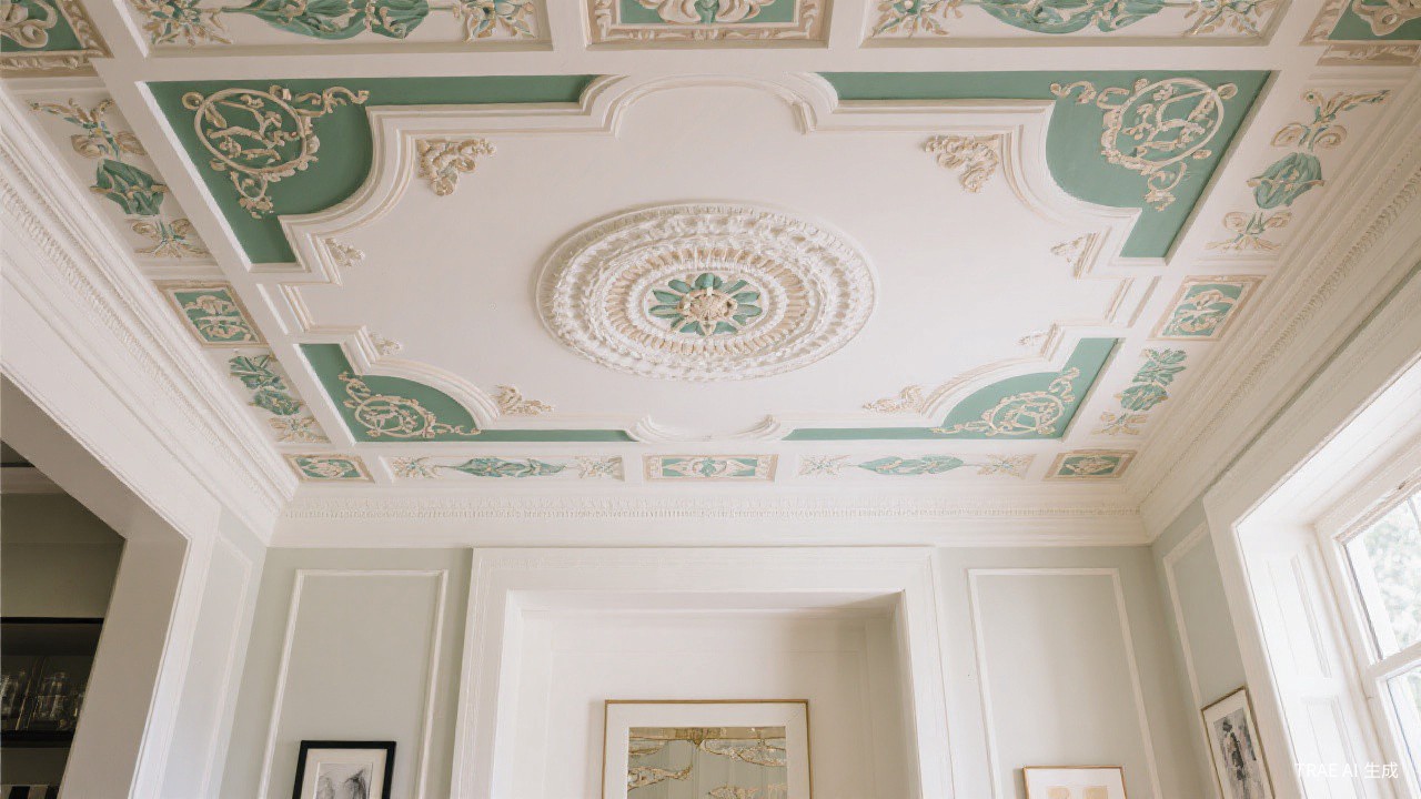How to Create a Statement Ceiling with Paint and Molding
